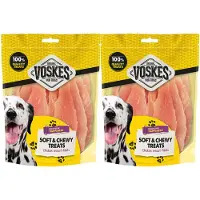 Voskes 2x Hondensnack Kippenborst 400 gr