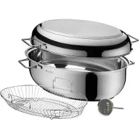WMF braadpan met thermometer en bijpassend inzetstuk