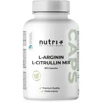 Nutri+ L-Arginine L-Citrulline Aminozuur Caps 360 St