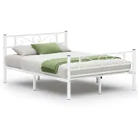 Vasagle Metalen tweepersoonsbedframe, Wit