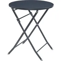 En.casa Klaptafel Sande tuintafel metaal rond 71xØ62 cm zwart []