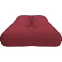 vidaXL Palletkussen 120x40x12 cm stof wijnrood