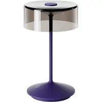 Sigor Accu-glaslamp Numotion, 265 mm, pruimkleur, tafellamp, 2,2W, FlexMood, 2200K/2700K, IP54, kleurweergave Ra85, dimbaar