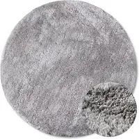 Home Collection Vloerkleed Olaf Rond - Lichtgrijs ø 160 cm
