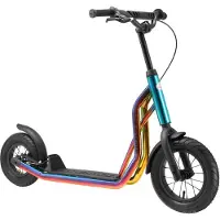 Star Scooter Autoped, 12 inch + 10 inch, chroom unisex