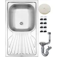 Deante RVS spoelbak, inbouwspoelbak, 1 kom, 76 x 43 cm