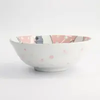 Tokyo Design Studio - Kawaii - Ramenkom - Dieren - Roze - 21x7,8cm - 1000ml