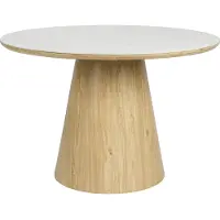 White Label Eettafel Almira Round Oak