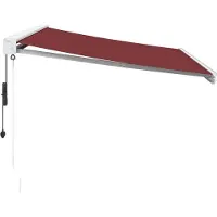 vidaXL Luifel automatisch uittrekbaar 300x250 cm bordeauxrood