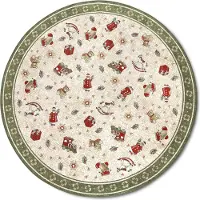 Villeroy & Boch Toy’s delight rond vloerkleed kerst creme- 200 cm rond