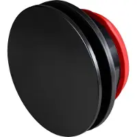Whisper Designventiel 125mm kunststof - toevoer/afvoer - Zwart (mat)