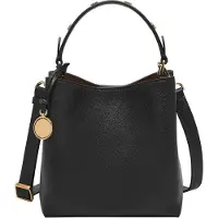 Fossil Schoudertas Handtas Jessie Bucket Crossbody Bag Black Zwart