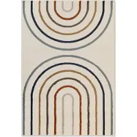 Home Collection Vloerkleed Kids Double Rainbow 120 x 170 cm