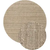 Home Collection Vloerkleed Jaipur Rond - Natuur Grijsbruin Title
