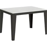 Itamoby Uittrekbare tafel, 90 x 120/380 cm, frame Flame Evolution, esdoorn, wit, antraciet