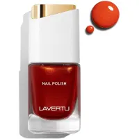 Lavertu Nagellak Unique – 20 Lia Orange - Oranje Langhoudende Vegan Nagellak met Glanzende Finish – Sneldrogend & Verzorgend – 10 ml