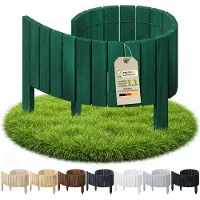 Pemicont graskant hout - 100 cm - 20 cm hoog - groen - rechte rand - grindrand - grenen