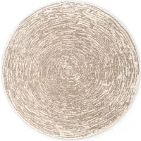 Home Collection Vloerkleed Cavallo Rond - Creme beige Title