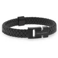 Steel & Barnett Armband Harrison Zwart heren