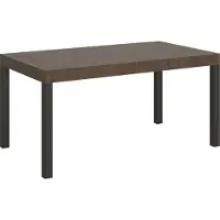 Itamoby Uittrekbare tafel, 90x160/264 cm, frame in walnoot-anthraciet