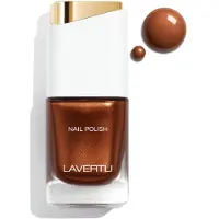 Lavertu Nagellak Unique – 14 Copper - Langhoudende Vegan Nagellak met Glanzende Finish – Sneldrogend & Verzorgend – 10 ml
