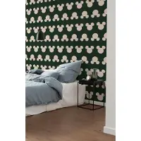 Komar Kinderbehang Disney Mickey Mouse Green Heads (1 stuk)