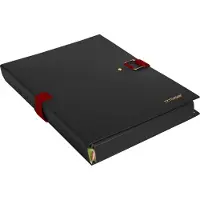 Exacompta 10x Extensor Balacron - Map met uitrekbare rug en klep - 24x32 cm - Zwart - 22001E
