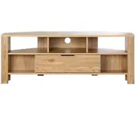 CALICOSY Hoek-tv-meubel 1 lade eiken decor l120 cm