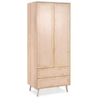 Finori Kast Bali Eiken/Riet Decor 2-deurs