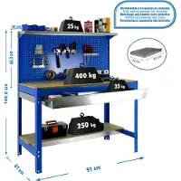 Simonwork (bancos De Trabajo) Bt3 Box Metaalplank 1445x910x610 Mm