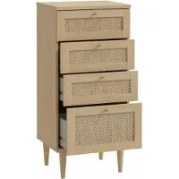 Veriaffari.it Ladekast - CALASETTEA - 4 laden - Eiken decor - 50,4 x 41,4 x 108,8 cm