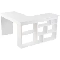 Skye Decor , Vesper - Natuurwit, Bureau, Natuurwit, 100% melaminecoating, 130 x 120 x 72 cm