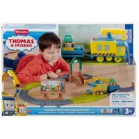 Fisher-Price Treinbaan met locomotief en wagon, 14-delig, 150cm spoorlengte