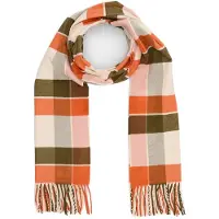 s.Oliver Sjaal beige gemêleerd / bruin gemêleerd / grijs gemêleerd / oranje gemêleerd