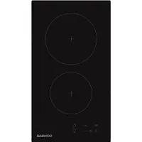 Daewoo Keramische kookplaat - DAEWOO - 2 branders - 30 cm - BH3VTF19BNM - Zwart