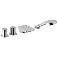 Sapho Glam 4 Gat op blad gemonteerde thermostatische mengkraan, chroom