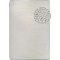 Elle Decoration Wollen Vloerkleed Dehli - Wit 80 x 150 cm
