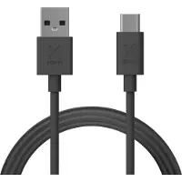 Xtorm USB-A naar USB-C Kabel - 1 Meter - Extra stevige USB-A Kabels - Snellader - Oplaadkabel geschikt voor Smartphone / Tablet - Zwart