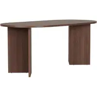 CALICOSY - Eettafel met afgeronde randen L180 cm - SABLE