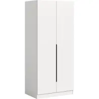 Ebuy24 xonox.home Garderobe Kopenhagen, 2 deuren (B/H/D: 80x180x52 cm), wit