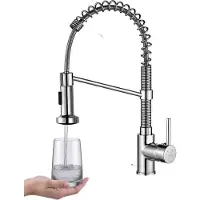 Kuchinox Keukenmengkraan met veer, 2 functies, chroom