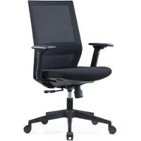 Viking Vega Bureaustoel Basismechanisme 3D armleuning In hoogte verstelbare zitting Zwart 110 kg CH-240B-WB 675 x 570 x 1.065 mm