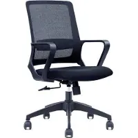 Viking Sofi Bureaustoel Basismechanisme Vaste armleuning In hoogte verstelbare zitting Zwart 110 kg CH-385 585 x 460 x 1.010 mm