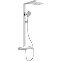 Kielle Vega - Doucheset met thermostaat, 36 x 24 cm, 3 stralen, chroom/wit 20618010
