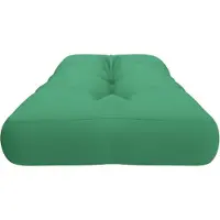 vidaXL Palletkussen 120x40x12 cm stof groen