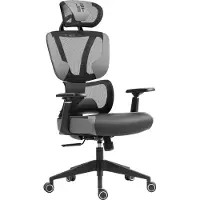 L33T Gaming L33T - Gaming Stoel - FuzionX Stof - Nek- en Rugkussen - Ergonomisch - Grijs/Zwart