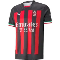 Puma AC Milan Replica thuisshirt heren, Zwart/Rood, Maat M