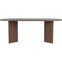CALICOSY - Eettafel met ovale blad L200 cm - CHARLIE