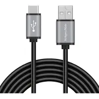 Krüger&Matz USB naar USB-C Kabel 1m Zwart - Snelladen & Data