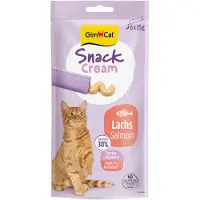GimCat Kattensnack Cream Zalm 6 X 15 Gr